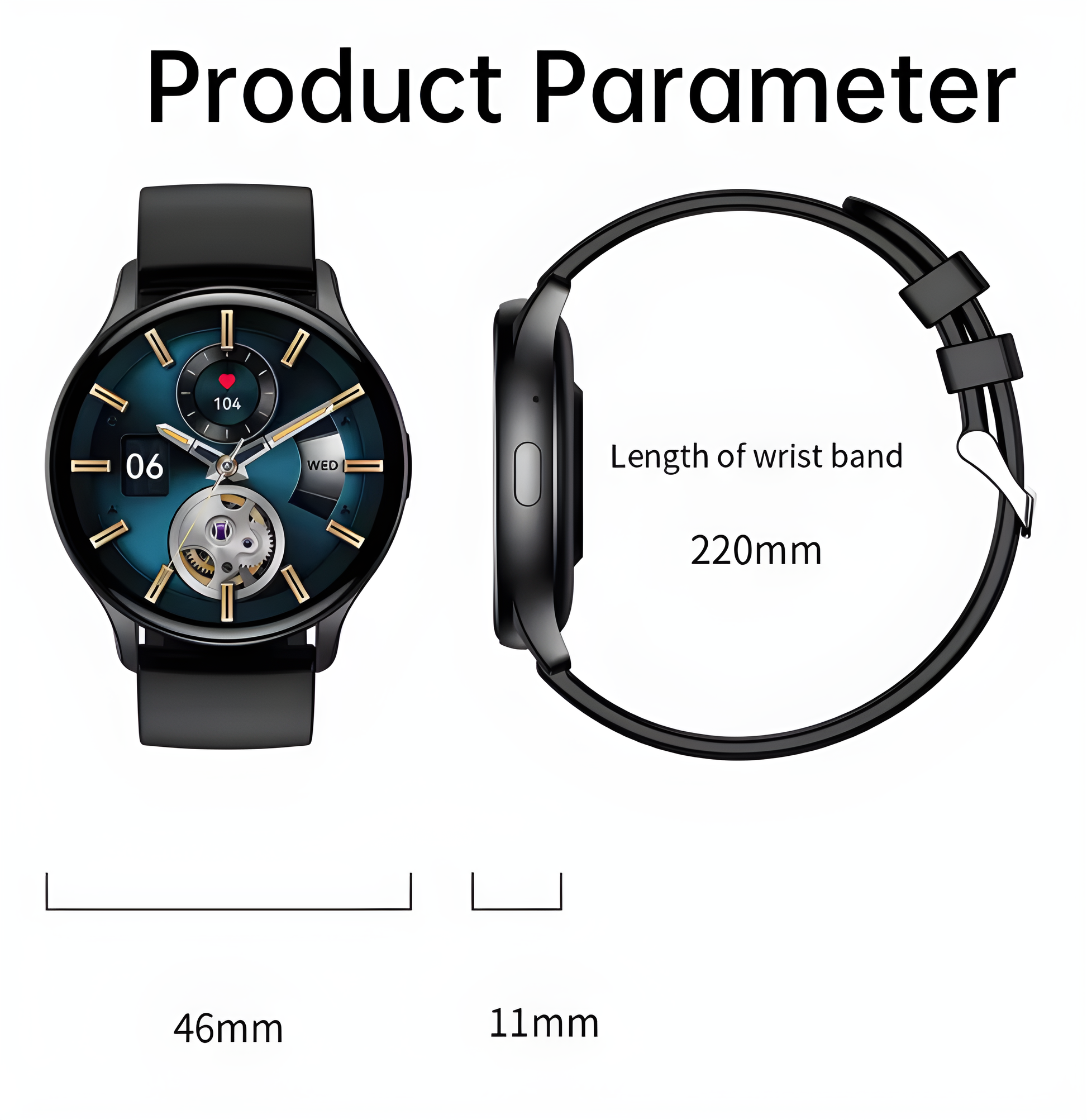 AMOLED Smart Watch – High-Resolution Display & Advanced Fitness Tracking