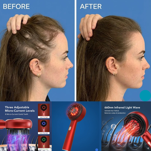 The Scalp Massage Brush with Oil Applicator That Grows Hair 47% Faster.