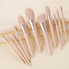 Premium 11-Piece Makeup Brush Set – Soft & Stylish Beauty Kit for Girls