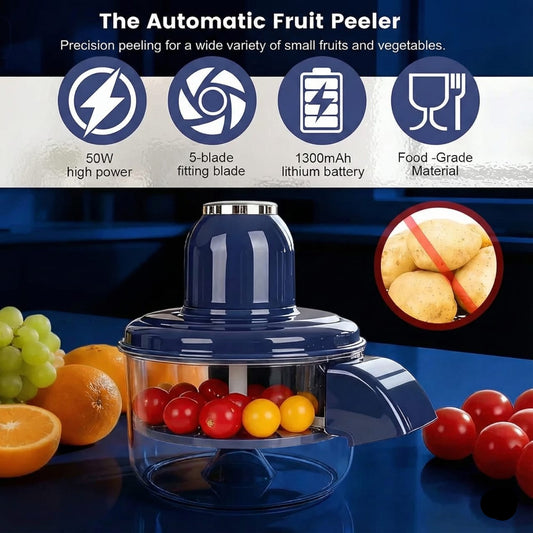 Automatic Grape Peeler Machine, Electric Garlic & Cherry Tomato Peeler Skin Remover Tool for Small Fruits, Effortless Peeling for Home Kitchen